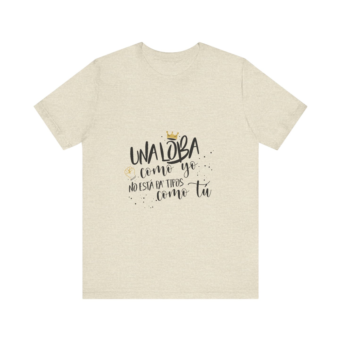 Golden Wolf Energy Unisex jersey short sleeve tee Printify