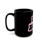 Retro Pink “Stay Weird” Typography Black Mug (11oz, 15oz) - snazzymerch