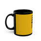 Pop Art Lips & Text Black Mug (11oz, 15oz) - snazzymerch