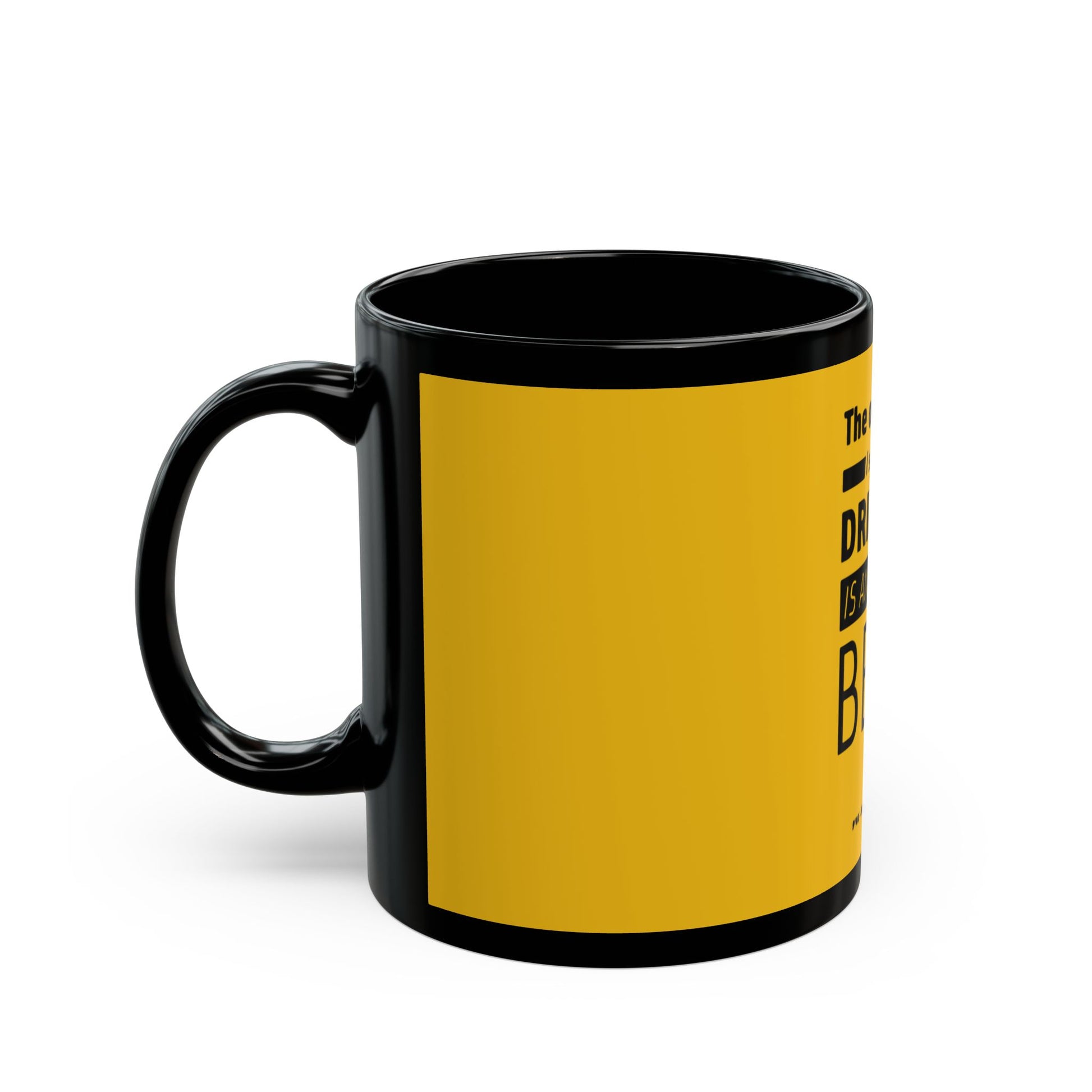 Pop Art Lips & Text Black Mug (11oz, 15oz) - snazzymerch