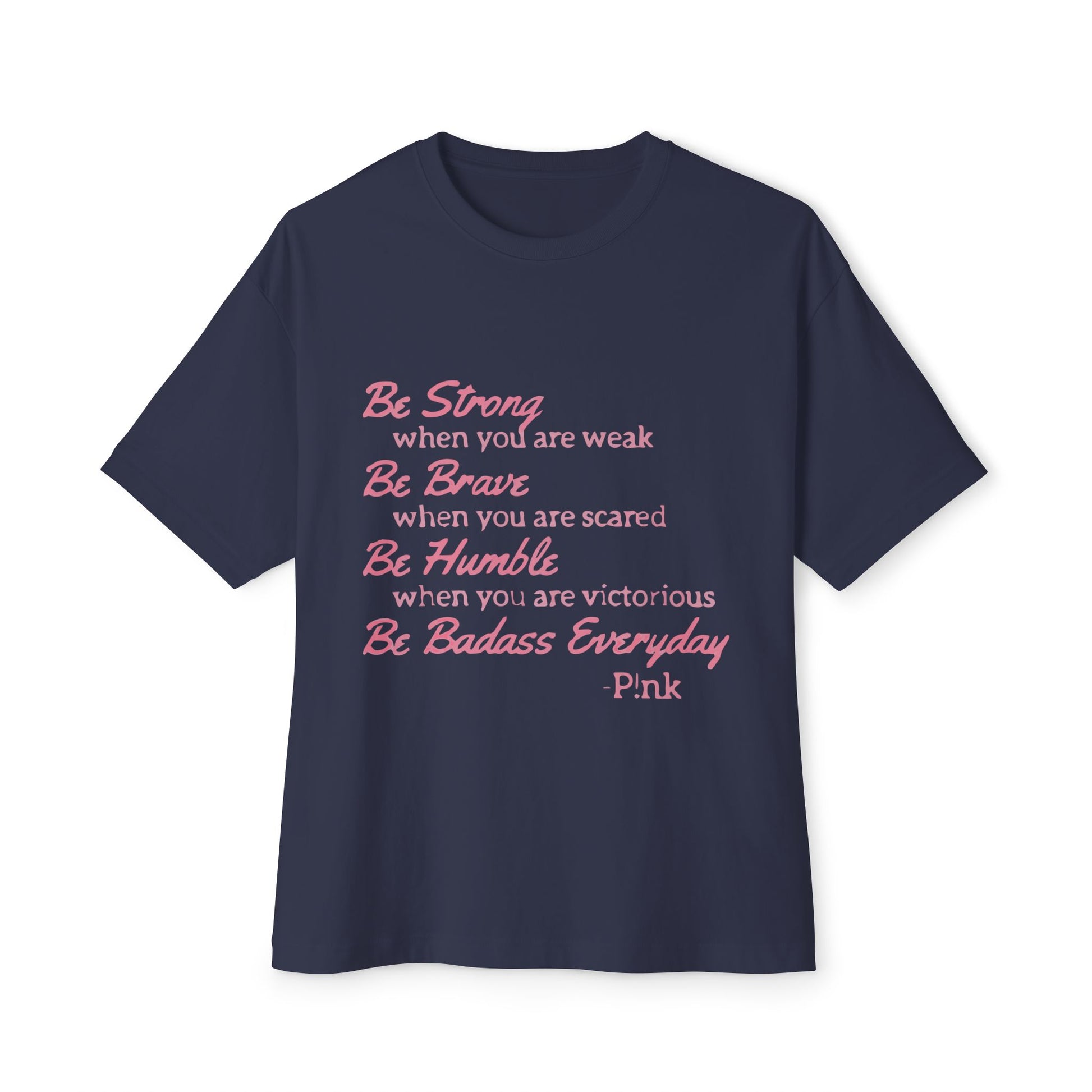 Beautiful Script Unisex Oversized Boxy Tee - snazzymerch