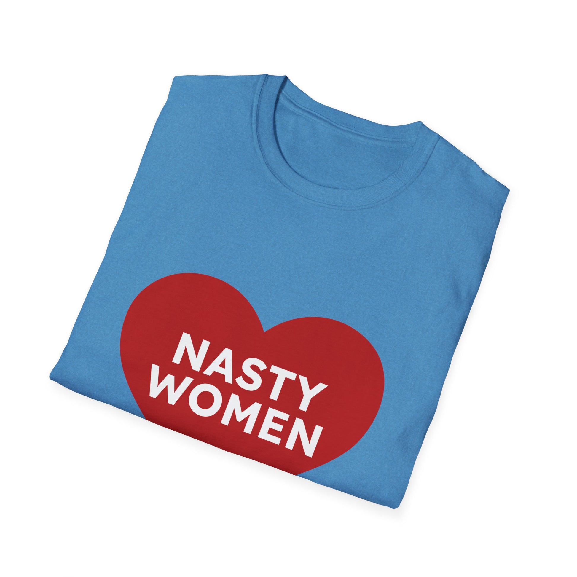 Nasty Women Heart - Unisex Softstyle T-shirt Printify