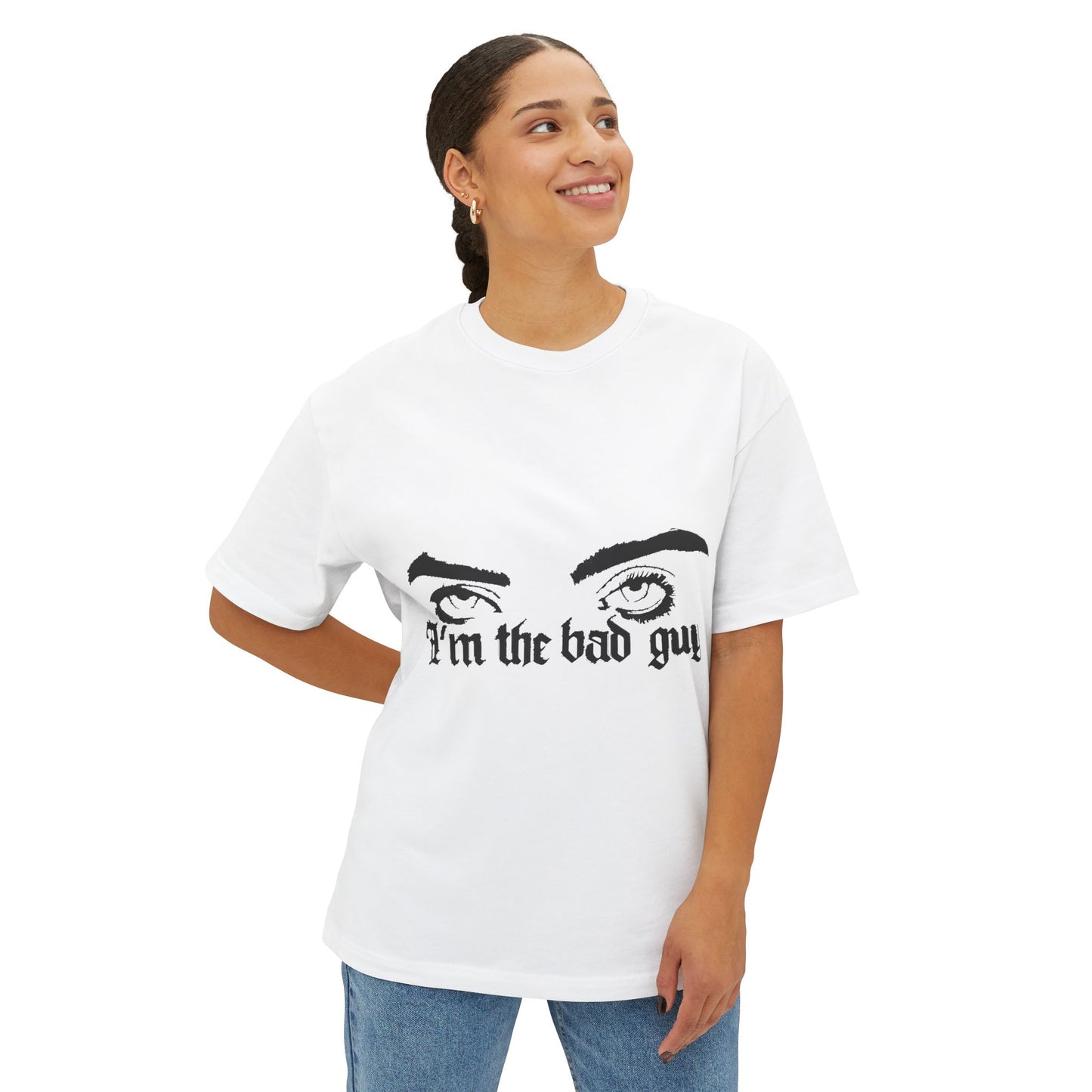 Billie Eilish Inspired Oversized T-Shirt – Eyes & Shadows Gothic Edition Printify