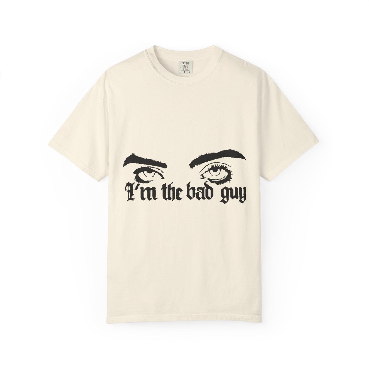 Billie Eilish Inspired Dyed T-shirt – Eyes & Shadows Gothic Edition Printify