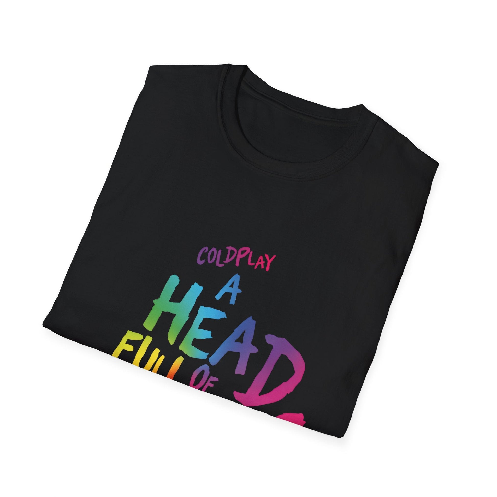 Unisex Softstyle T-Shirt Inspired by Coldplay’s Iconic A Head Full of Dreams Printify