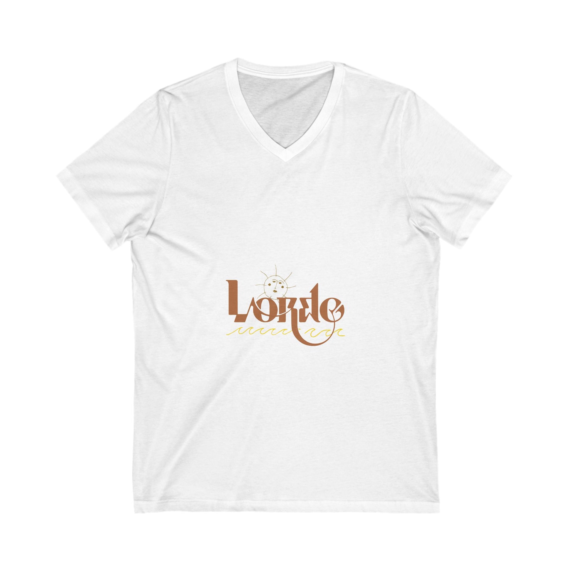 Wave & Sun Unisex Jersey Short Sleeve V-Neck Tee - snazzymerch