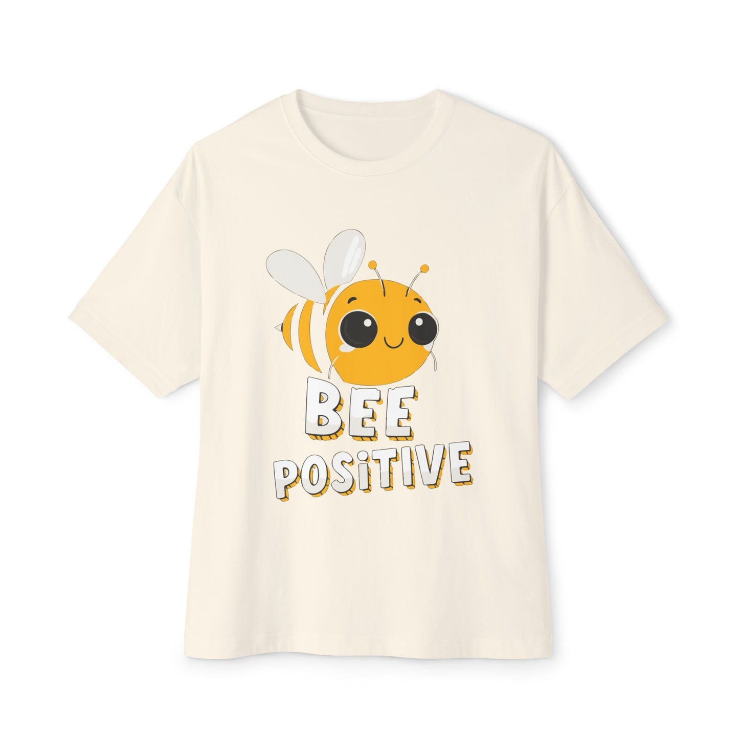 Oversized boxy Tee – Snazzy Bee positive Edition Printify