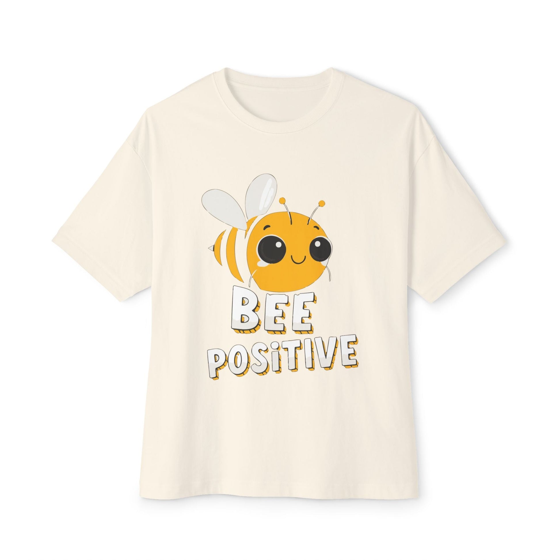 Oversized boxy Tee – Snazzy Bee positive Edition Printify