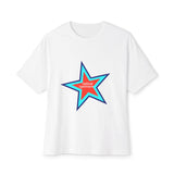 Power of Positivity Star Unisex Oversized Boxy Tee - snazzymerch