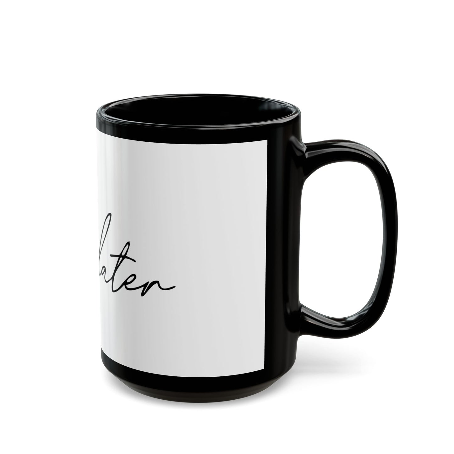Retro Bold Black Mug (11oz, 15oz) - snazzymerch