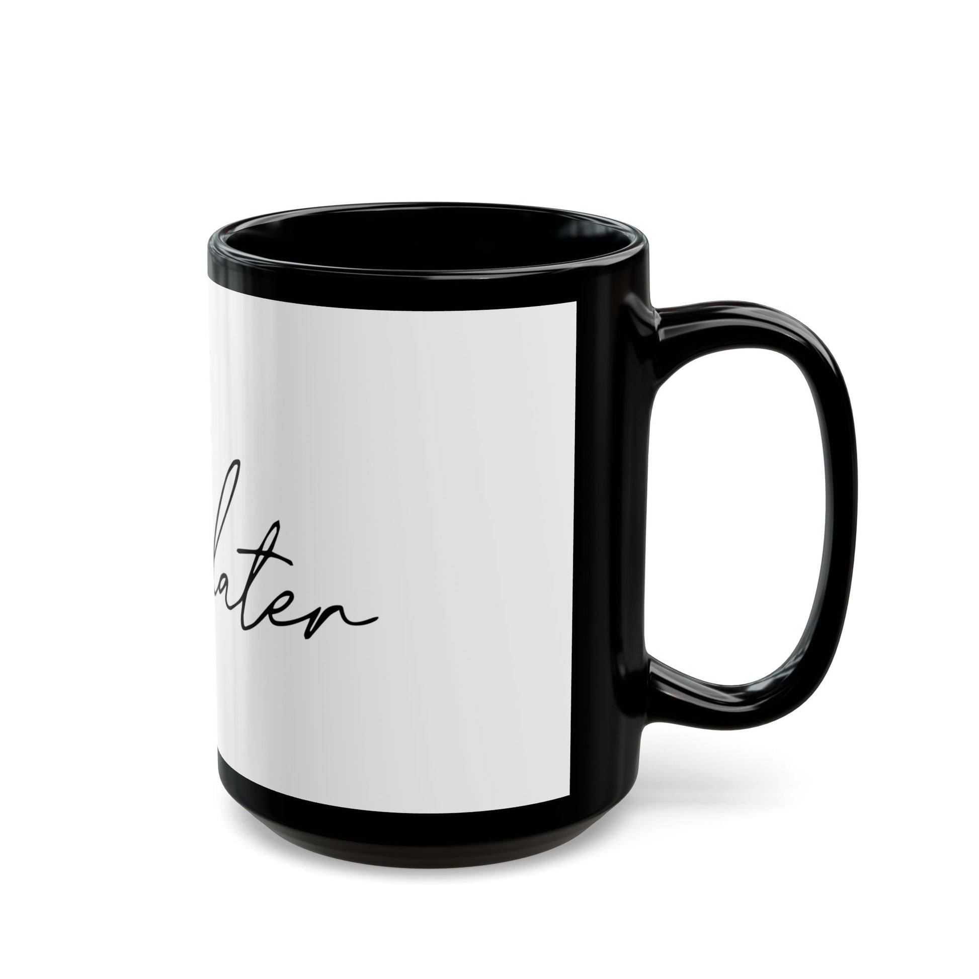 Retro Bold Black Mug (11oz, 15oz) - snazzymerch