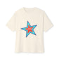 Power of Positivity Star Unisex Oversized Boxy Tee - snazzymerch