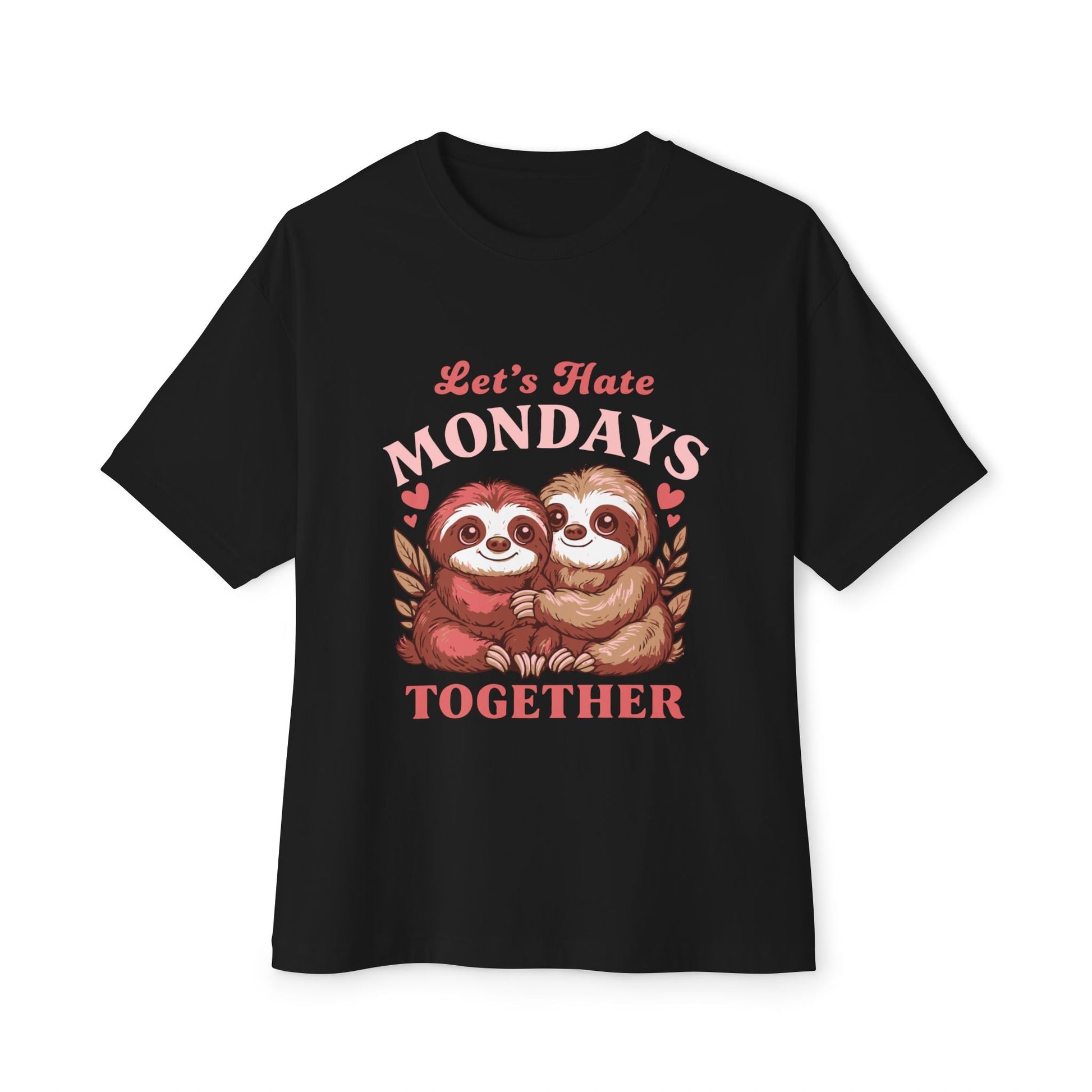 Oversized boxy Tee – Snazzy Lets hate Monday Edition Printify