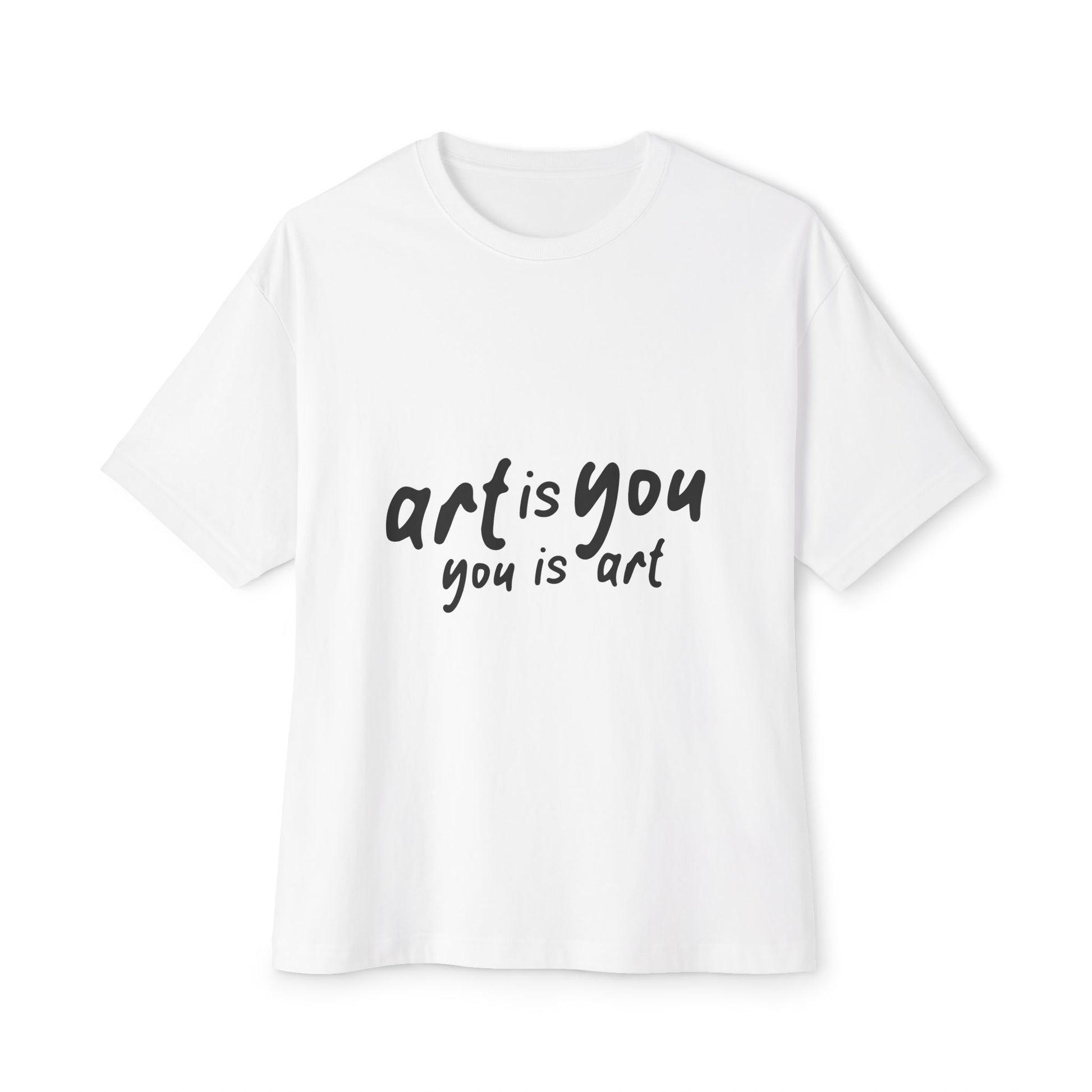 Red Scribble Heart Unisex Oversized Boxy Tee - snazzymerch