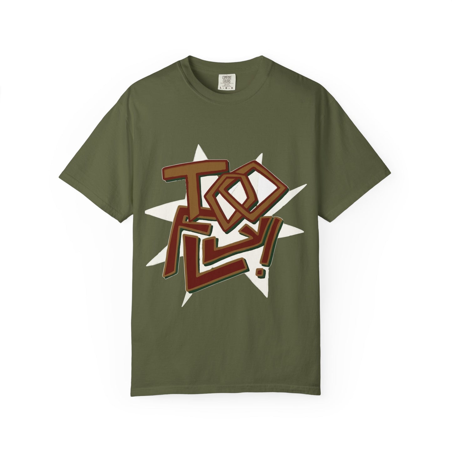 Geometric Lettering Unisex Garment-Dyed T-shirt - snazzymerch