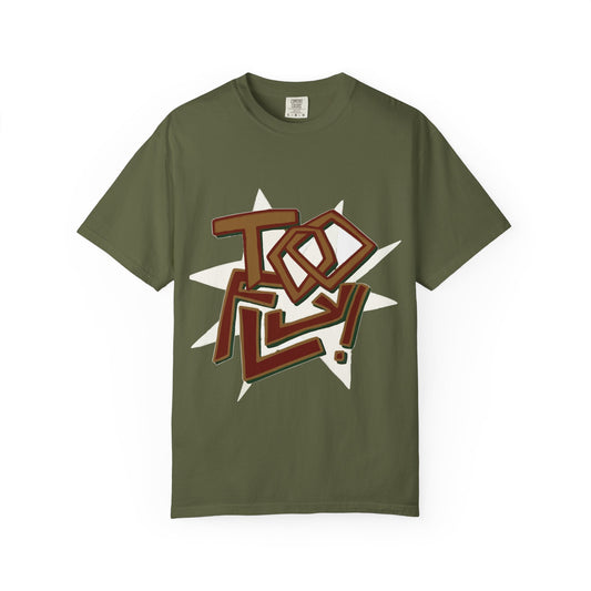 Geometric Lettering Unisex Garment-Dyed T-shirt - snazzymerch