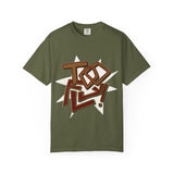 Geometric Lettering Unisex Garment-Dyed T-shirt - snazzymerch