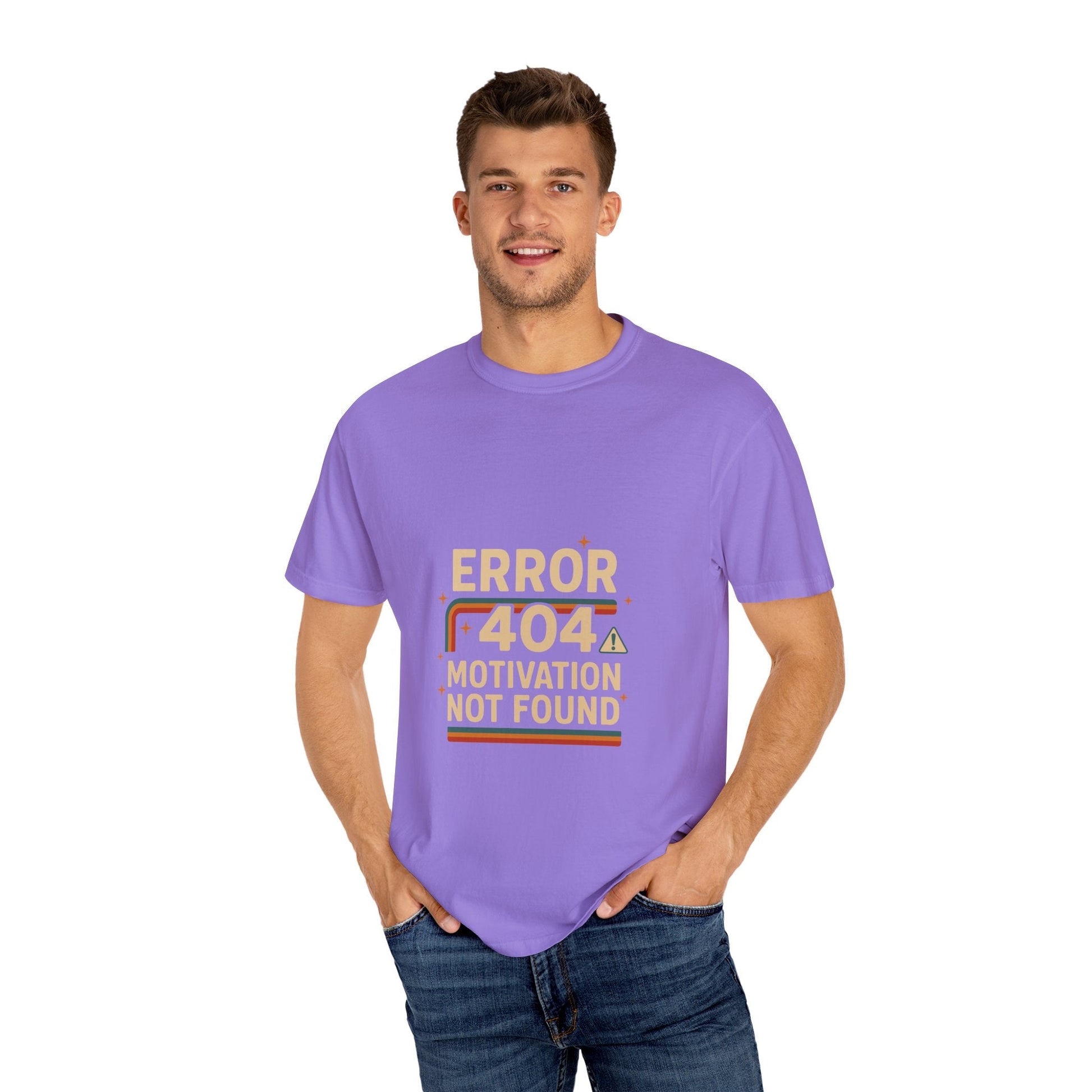 Unisex Garment-Dyed T-shirt – Snazzy Error 404 Edition Printify