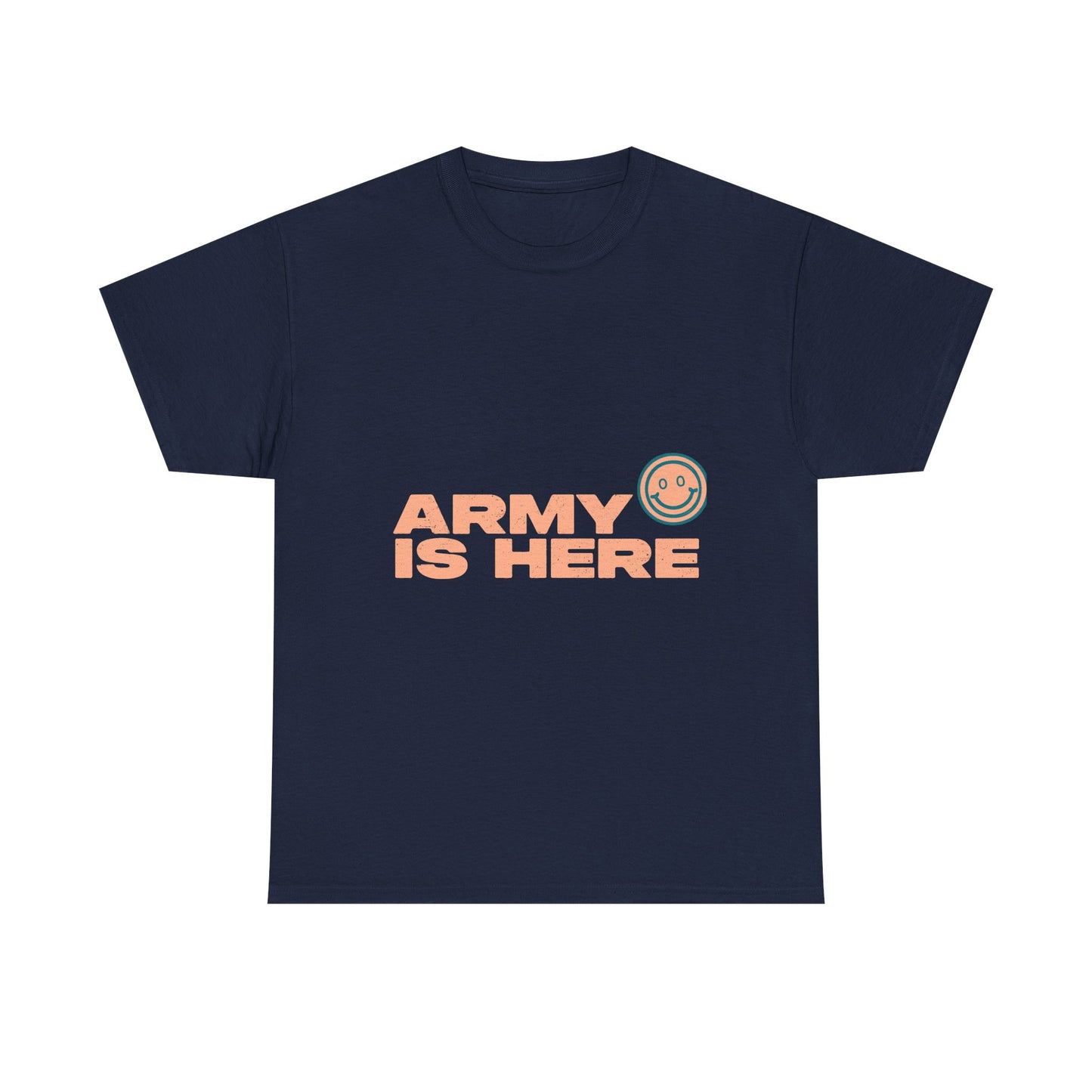 Smiley Army Vibe Unisex Heavy Cotton Tee - snazzymerch