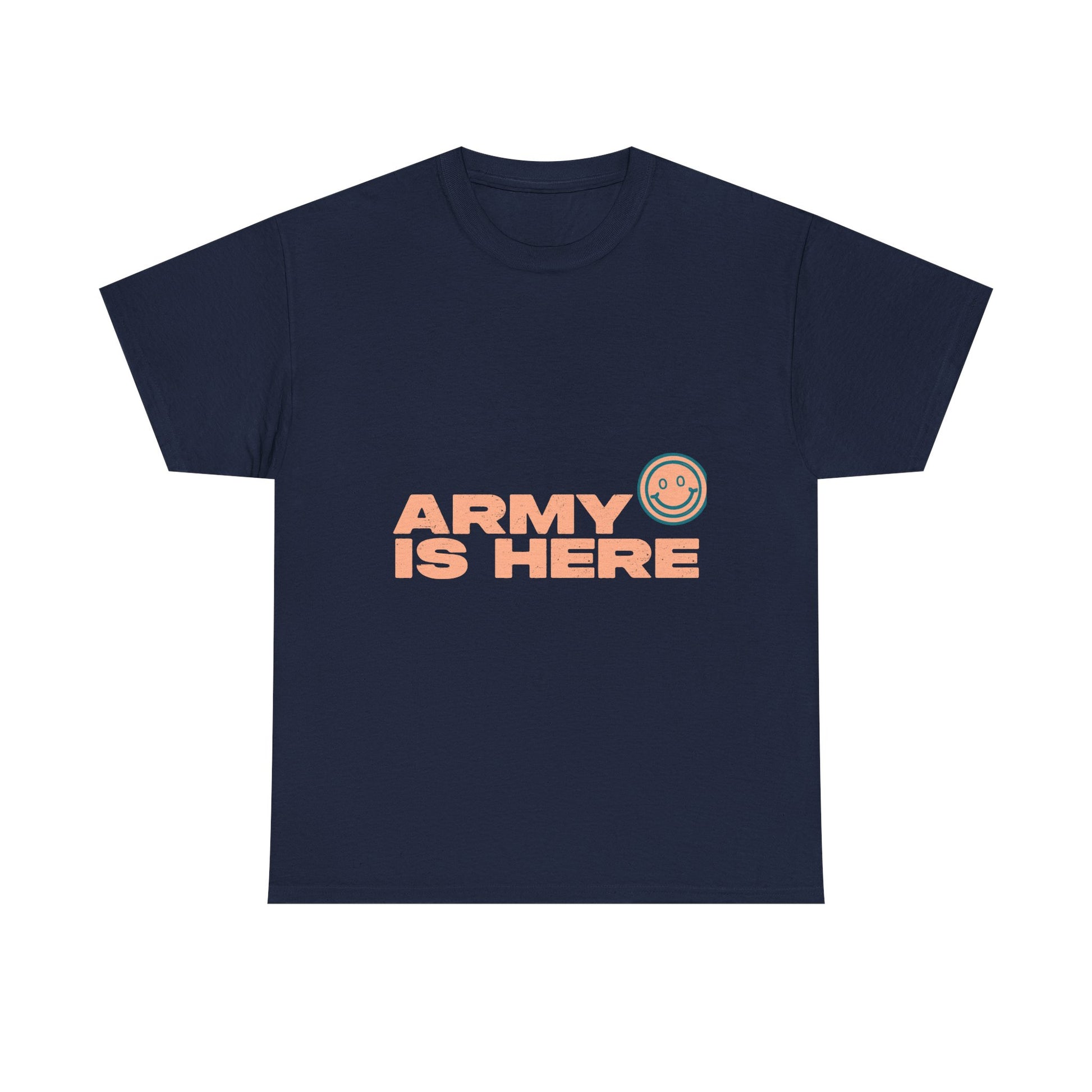 Smiley Army Vibe Unisex Heavy Cotton Tee - snazzymerch