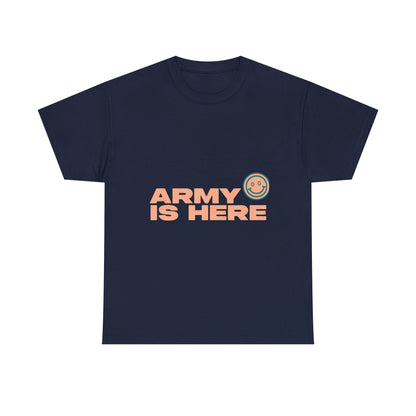 Smiley Army Vibe Unisex Heavy Cotton Tee - snazzymerch