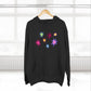 Rainbow Spark Burst Three-Panel Fleece Hoodie - snazzymerch
