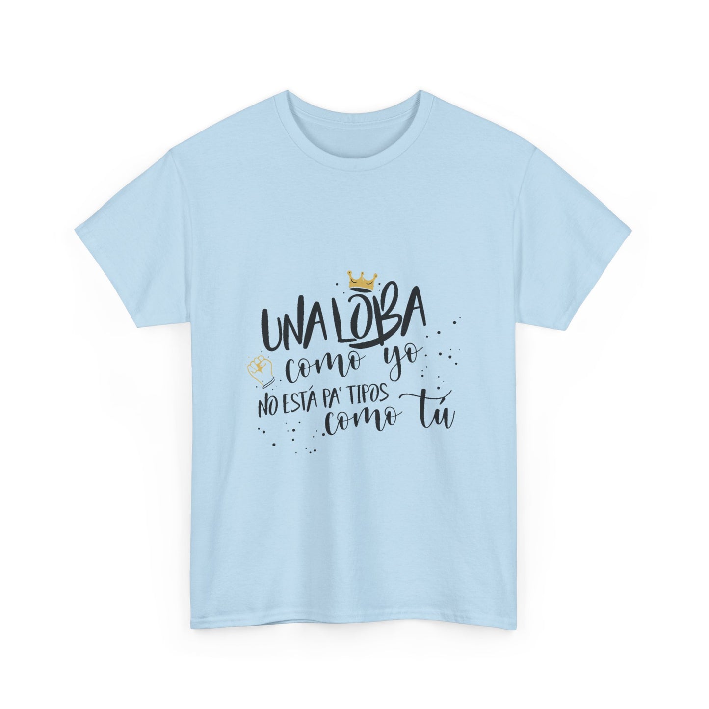 Golden Wolf Energy Unisex Heavy cotton tee Printify