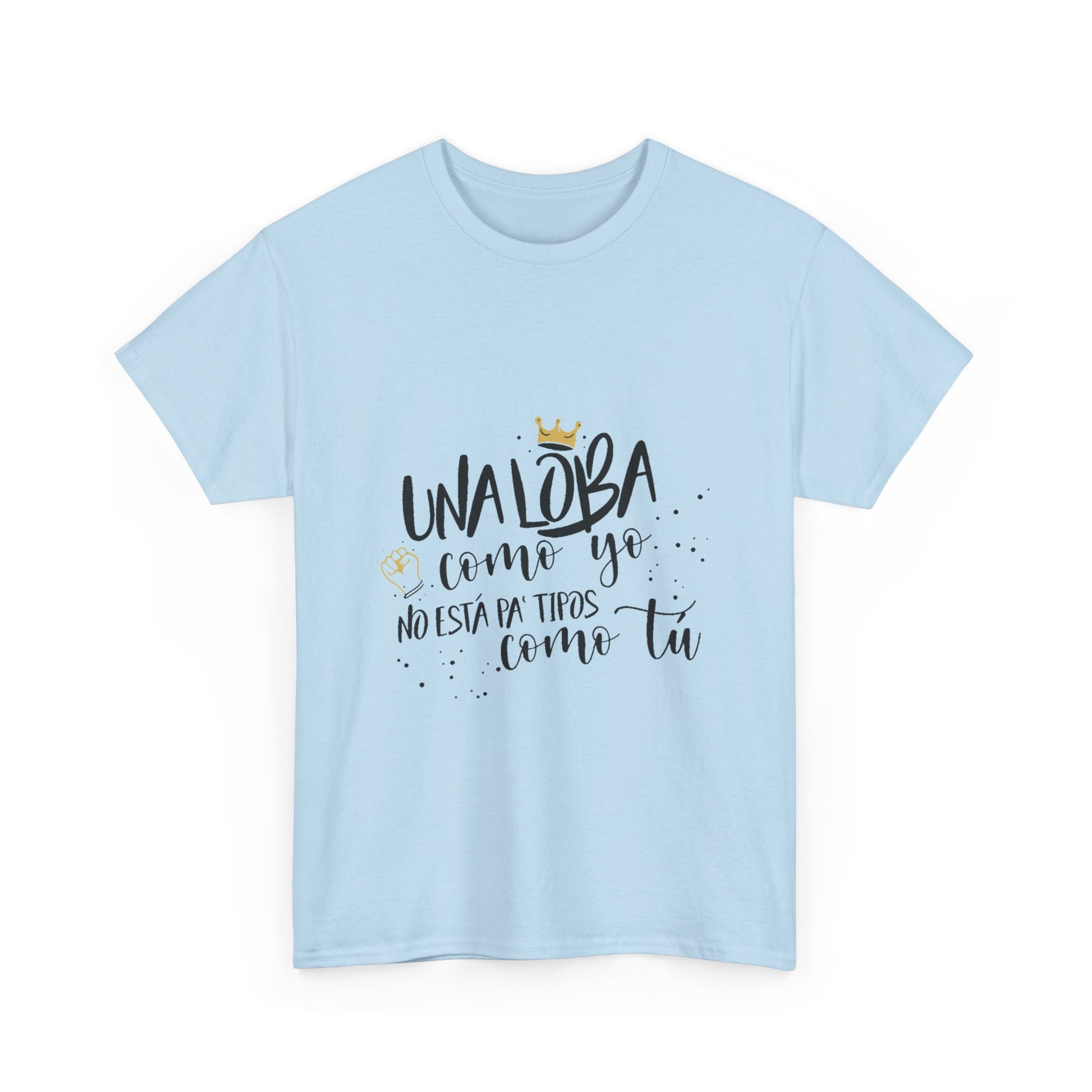 Golden Wolf Energy Unisex Heavy cotton tee Printify