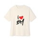 Sketch Love Groove Unisex Oversized Boxy Tee Printify