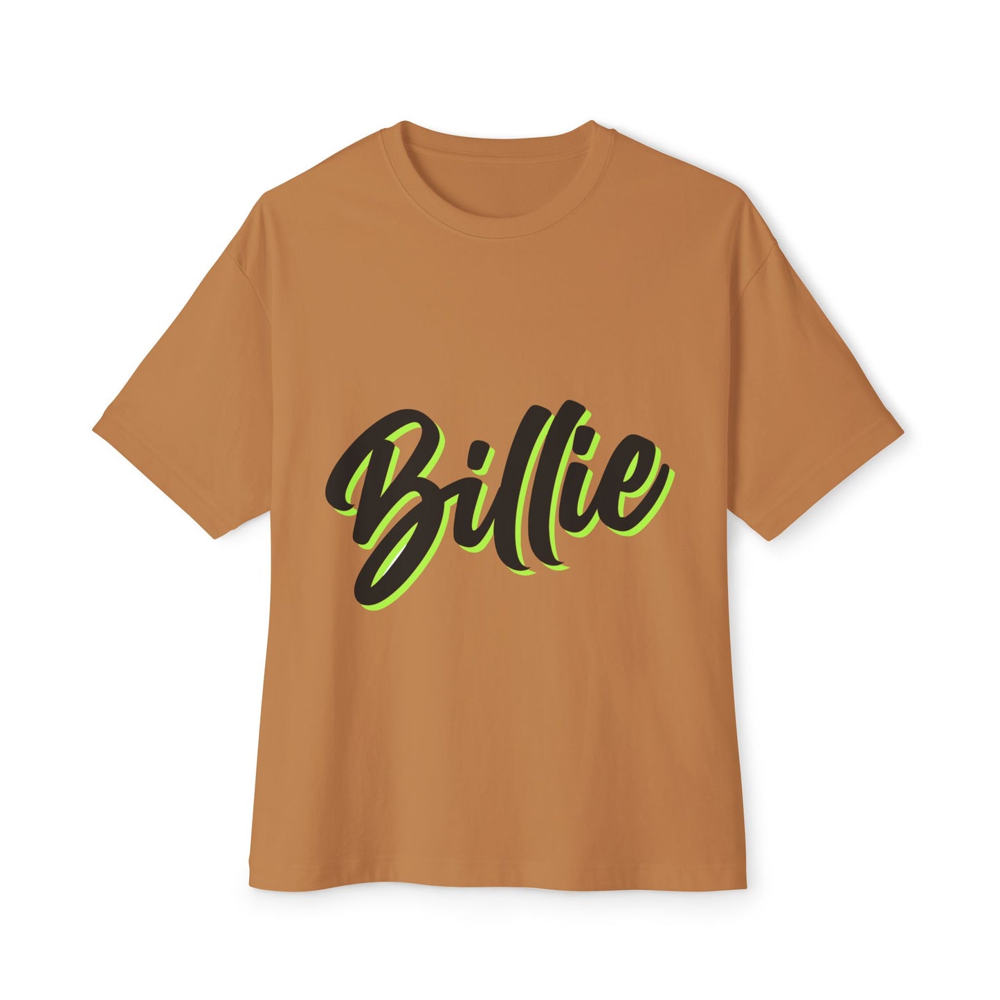 Billie Eilish Inspired Oversized T-Shirt – Electric Script Vibes Edition Printify