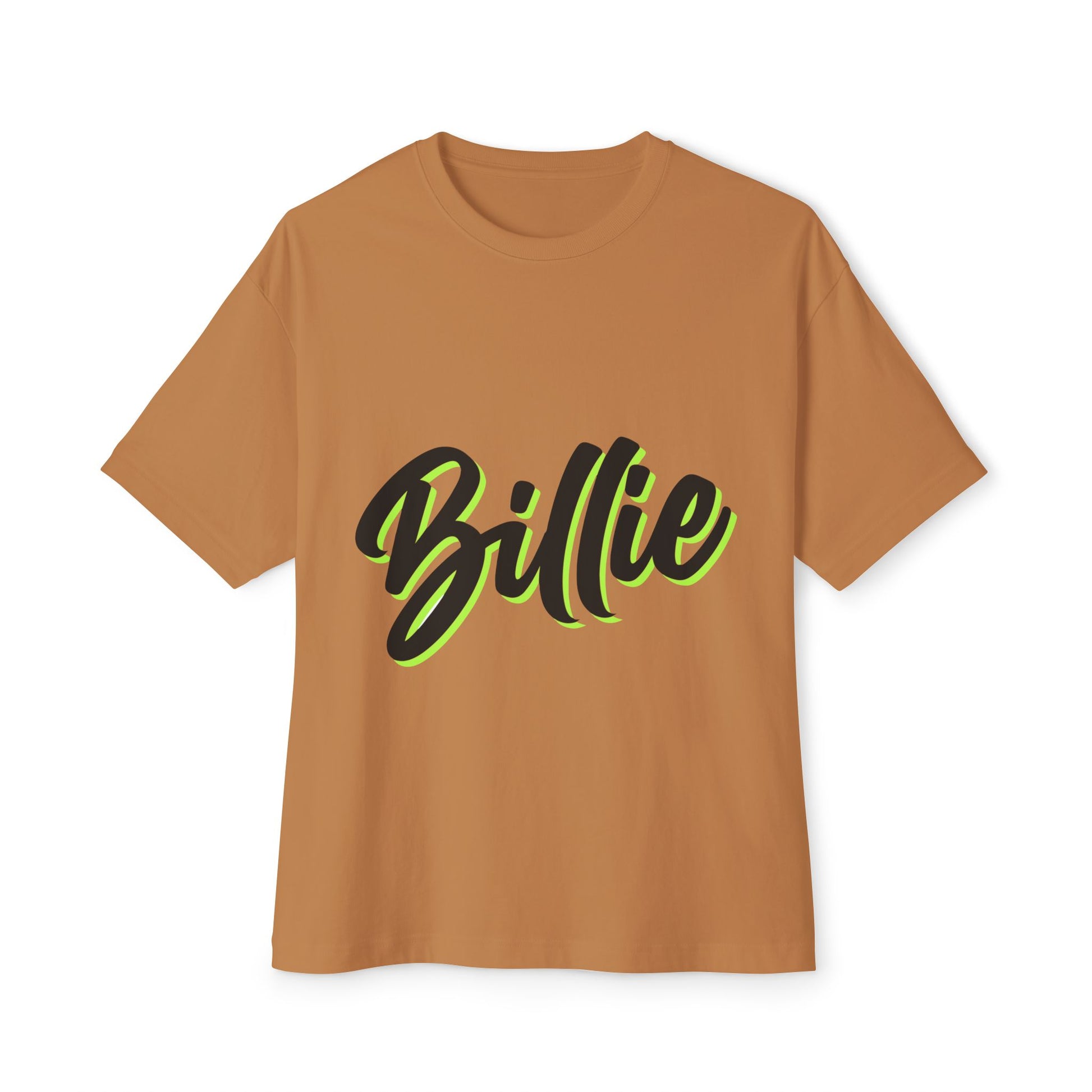 Billie Eilish Inspired Oversized T-Shirt – Electric Script Vibes Edition Printify