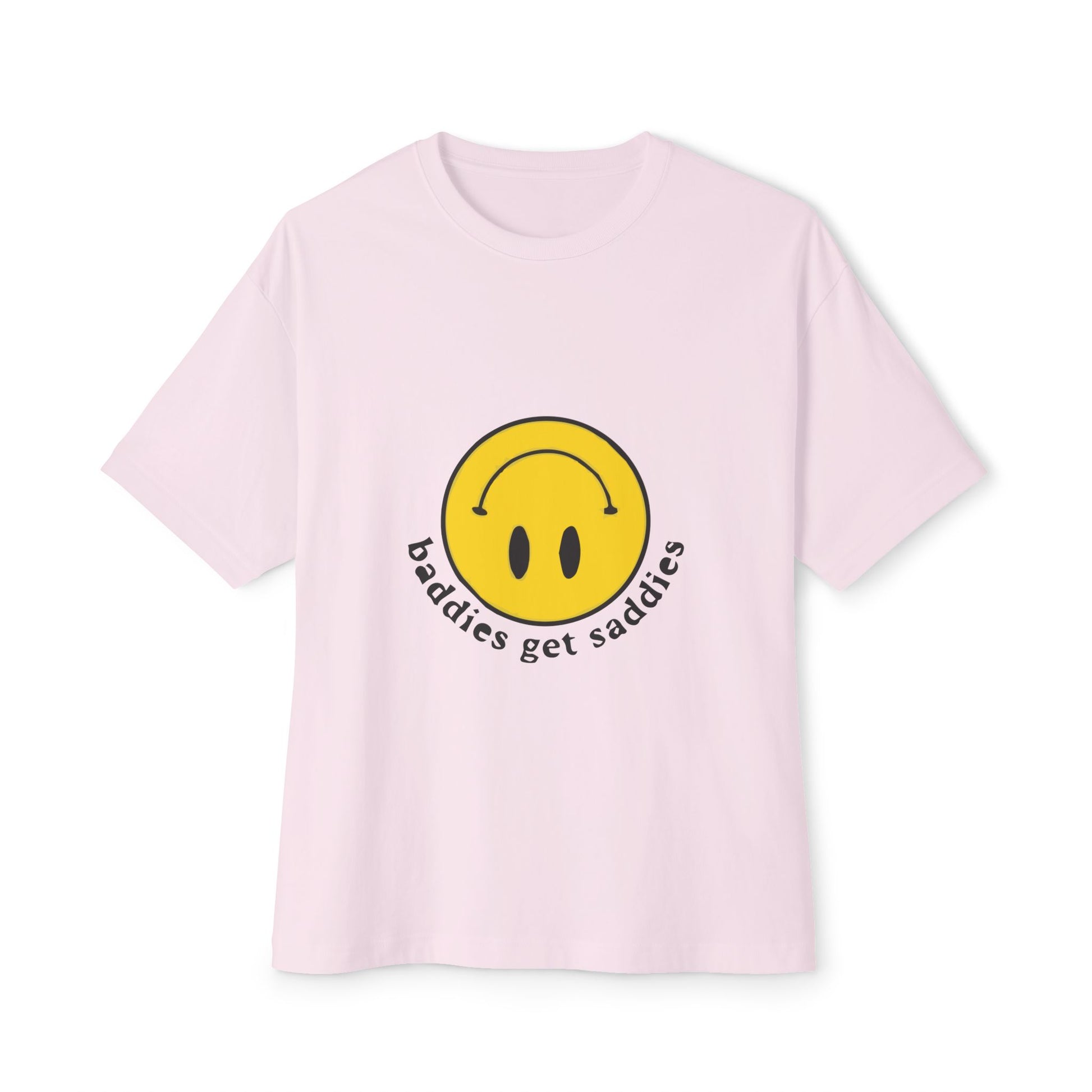 Yellow Smiley Unisex Oversized Boxy Tee - snazzymerch