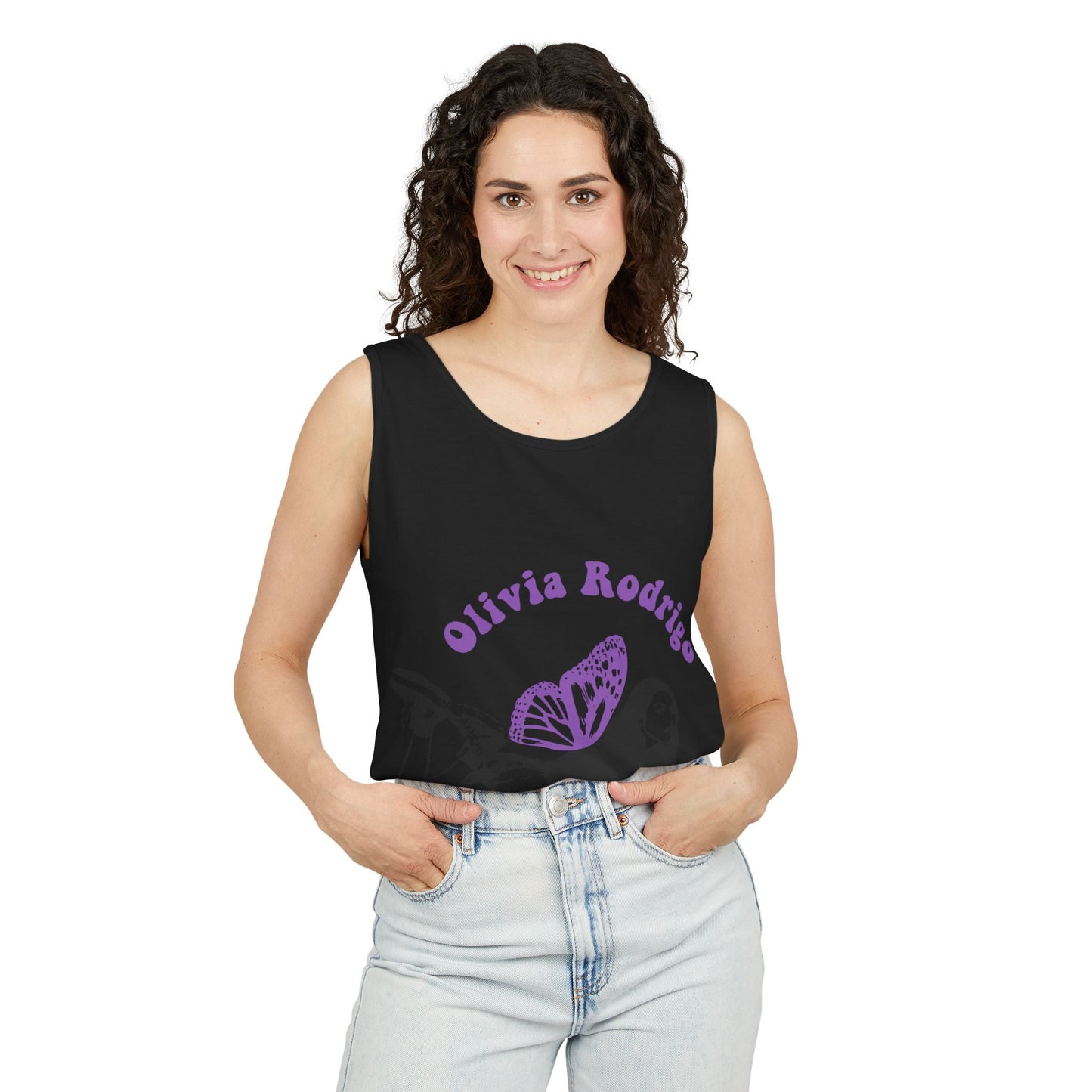 Olivia Rodrigo Butterfly Arc-Dyed Tank Top Printify
