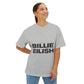 Billie Eilish Inspired Oversized T-Shirt – Stacked Glow Text Edition Printify