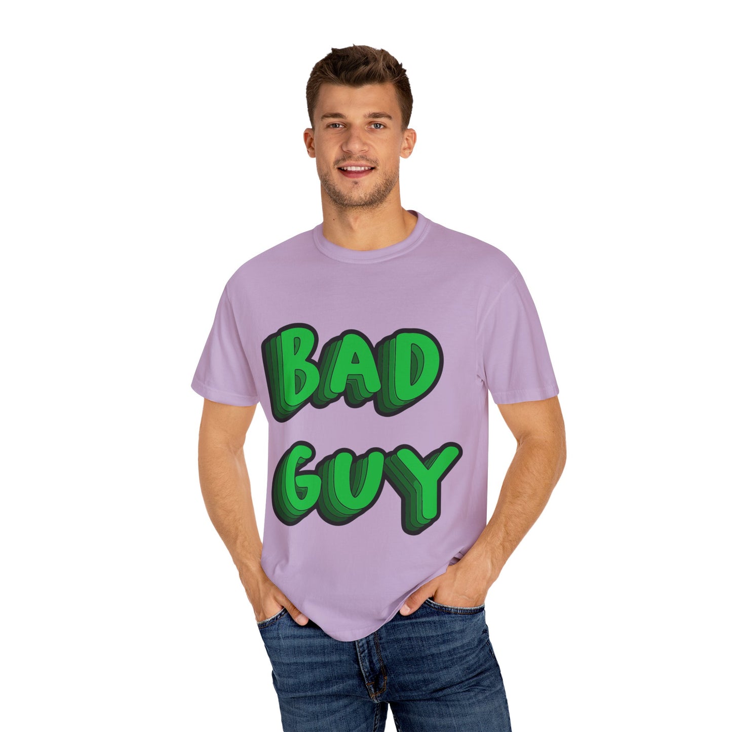 Billie Eilish Inspired Dyed T-shirt – Bold 3D Bad Mood Edition Printify