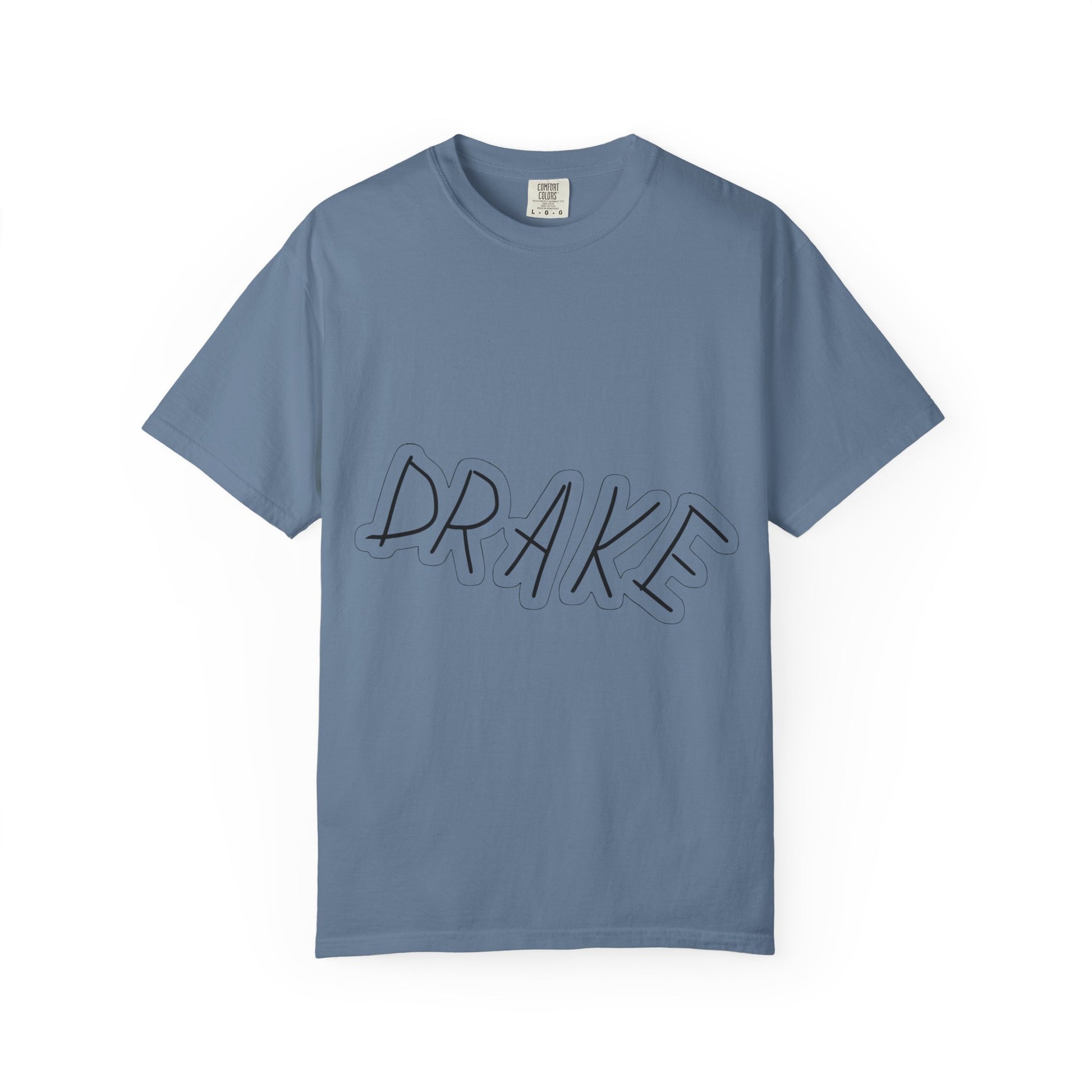 Dra-ke Graffiti Script Dyed Tshirt Printify