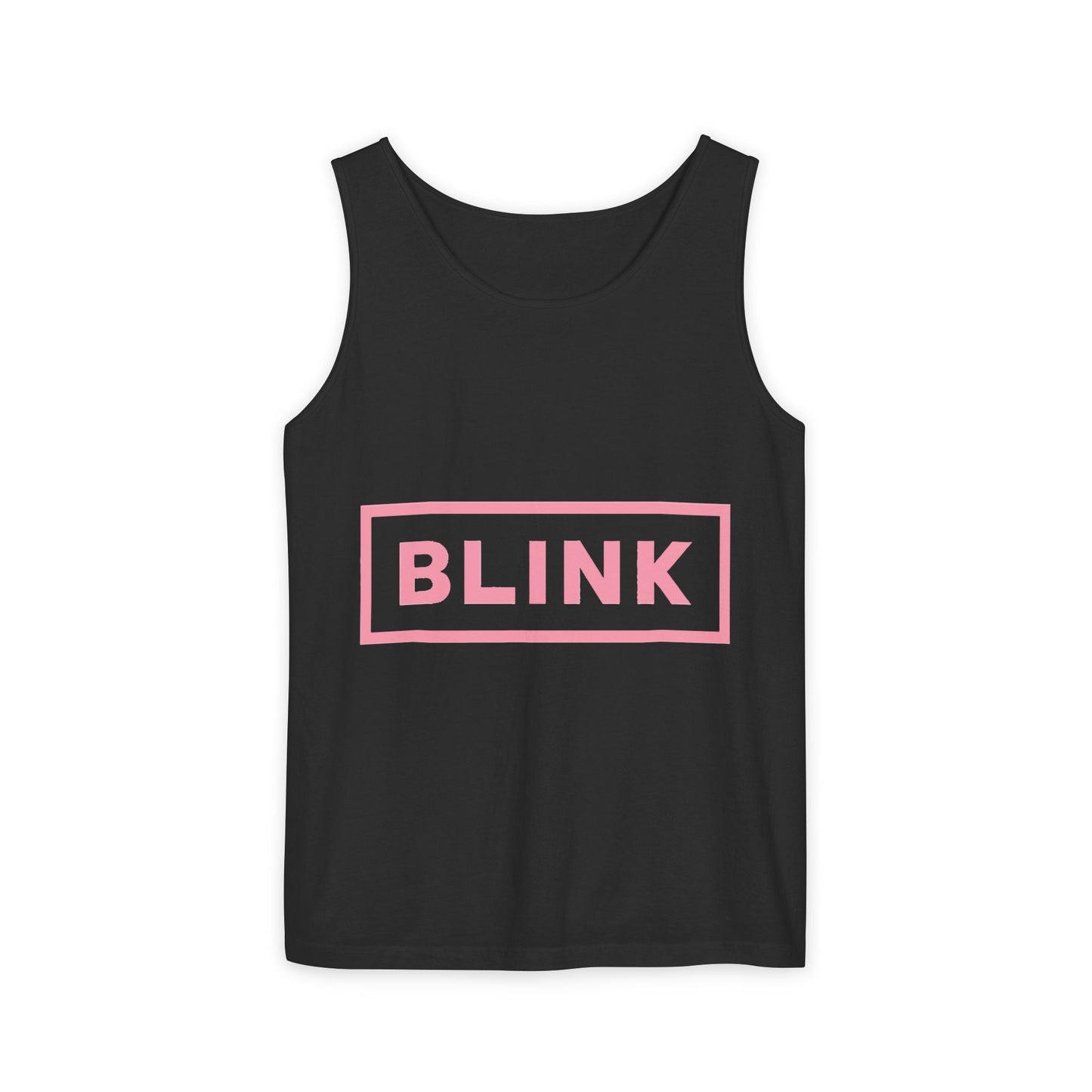 Minimal BLINK Logo – Dyed Tank Top Printify
