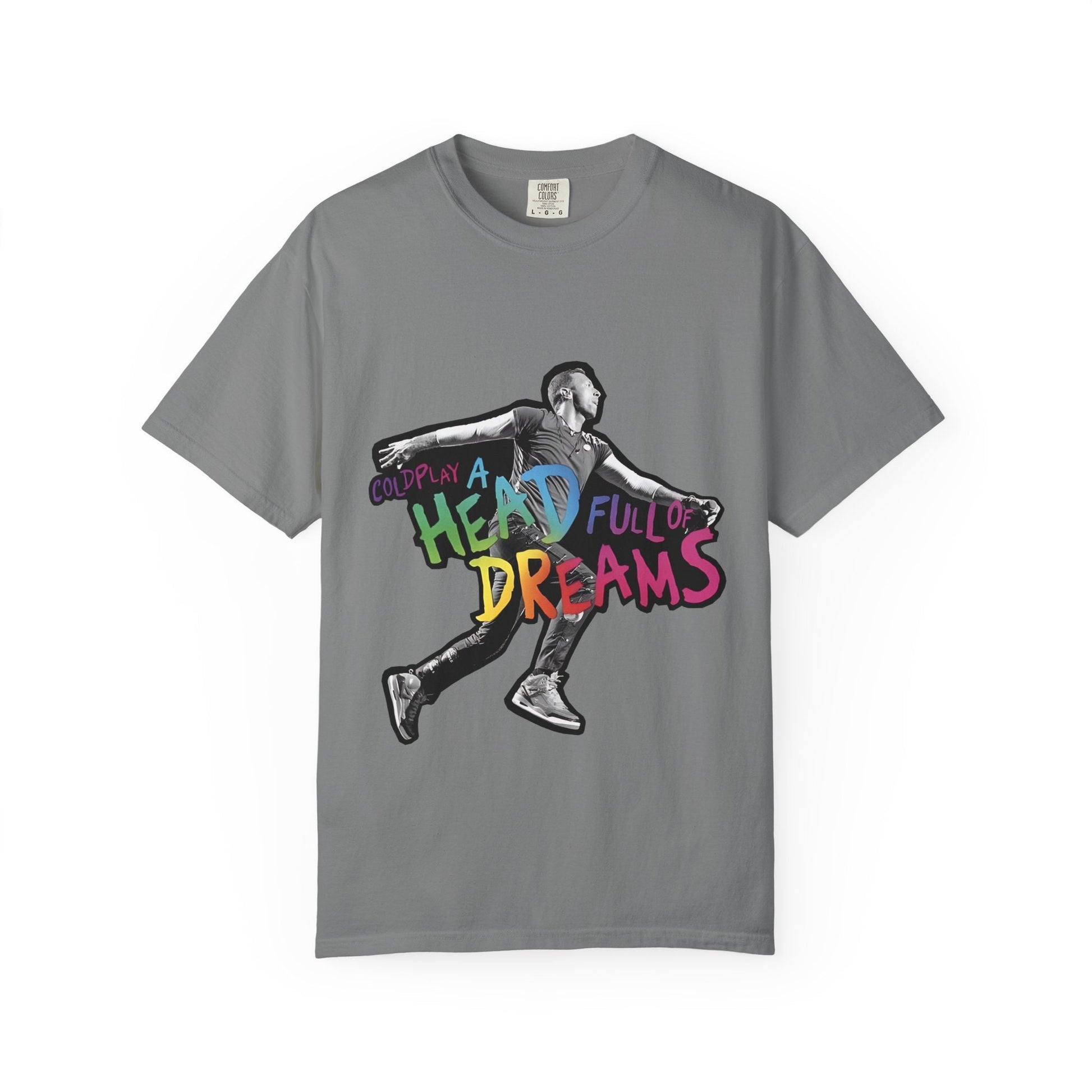 Unisex Garment-Dyed T-Shirt Inspired by Coldplay A Head Full of Dreams Chris Printify