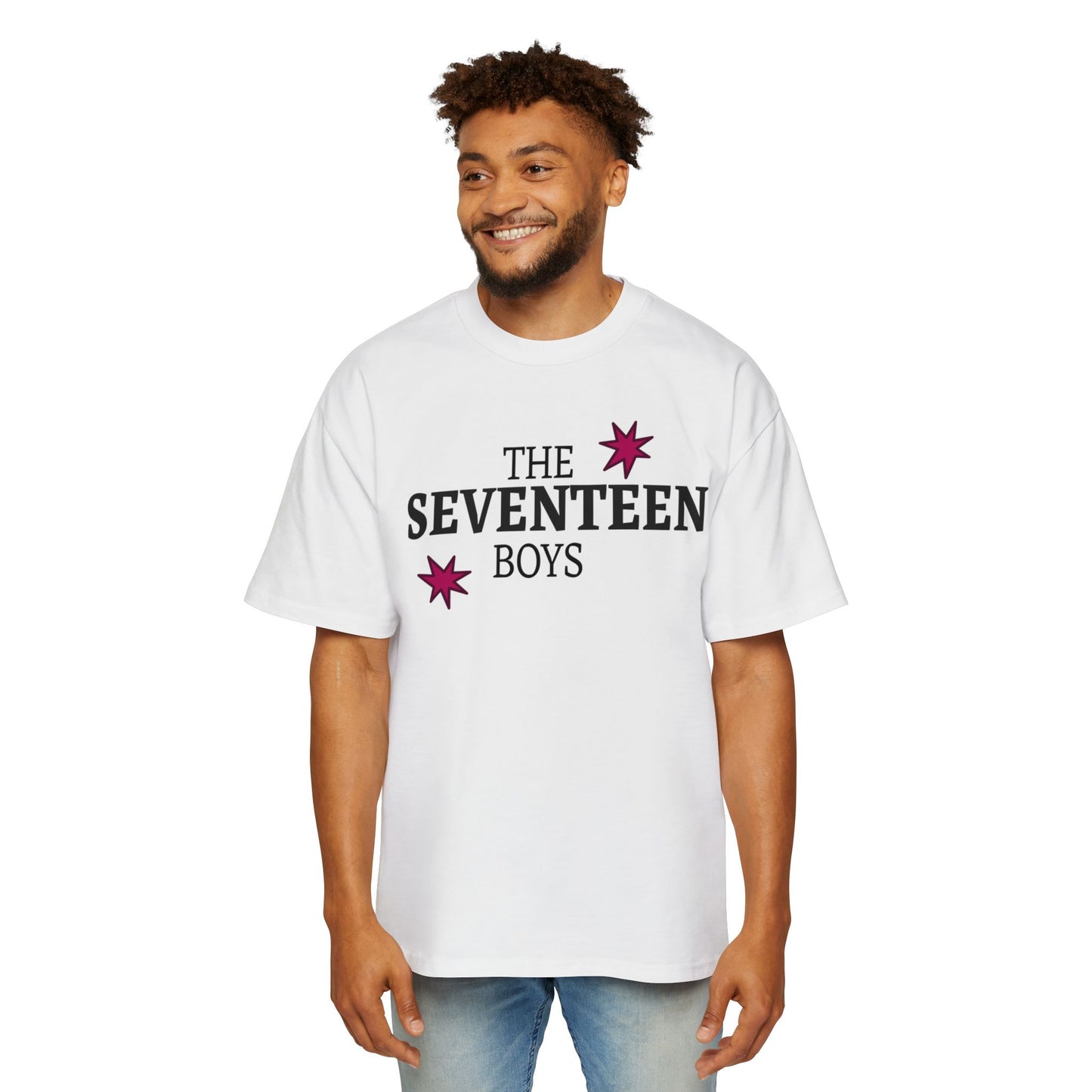 Starburst Seventeen Men's Heavy Oversized Tee - snazzymerch