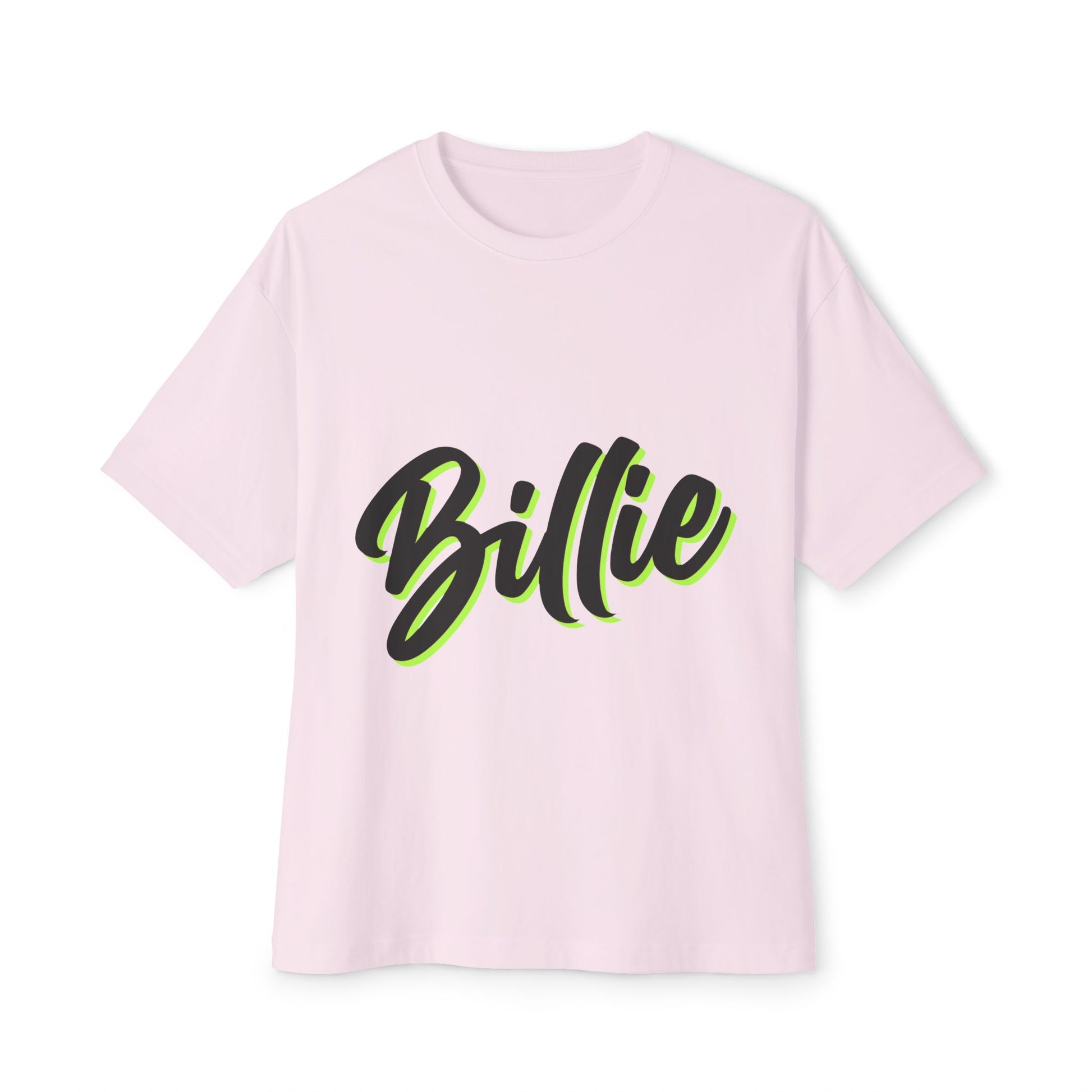 Billie Eilish Inspired Oversized T-Shirt – Electric Script Vibes Edition Printify