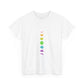 Rainbow Lunar Phases Unisex Cotton Tee Printify