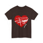 Heartline Script Love Art Unisex Heavy Cotton Tee - snazzymerch
