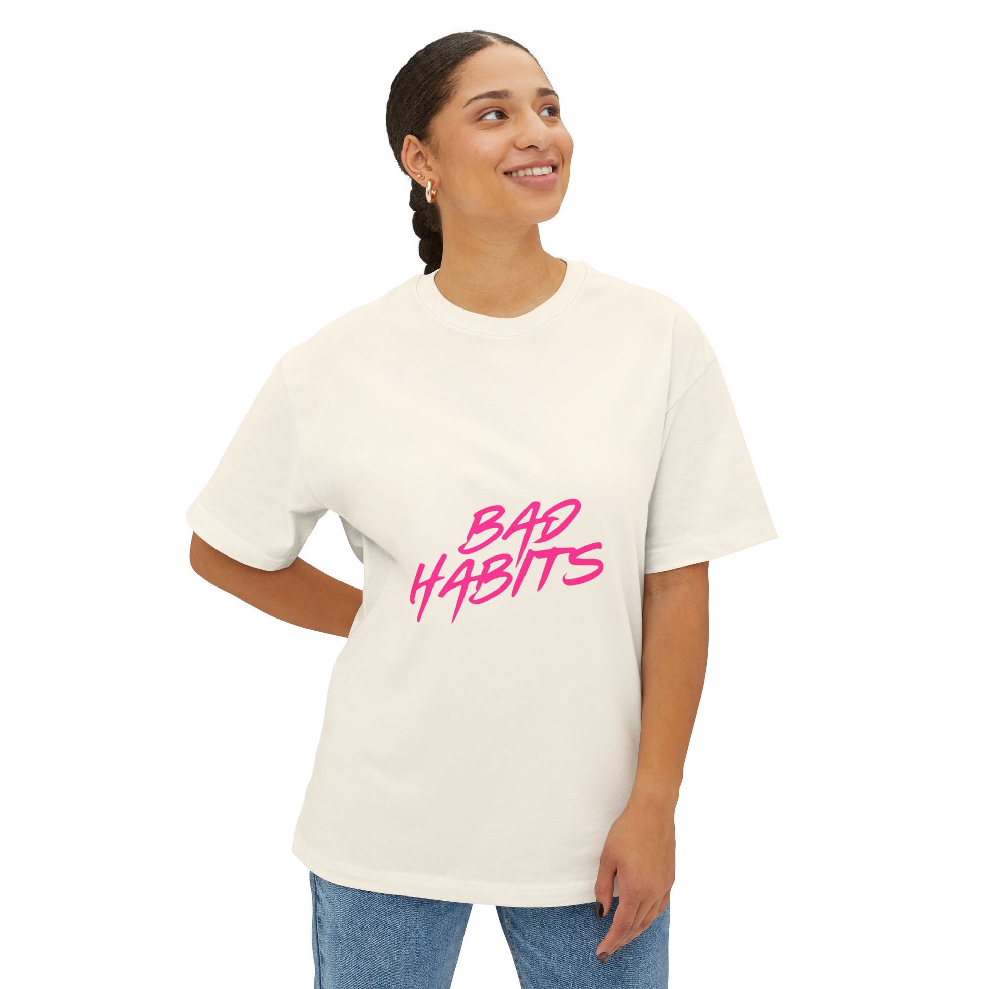 Sun and Waves Minimalist Oversized Boxy Tee Printify