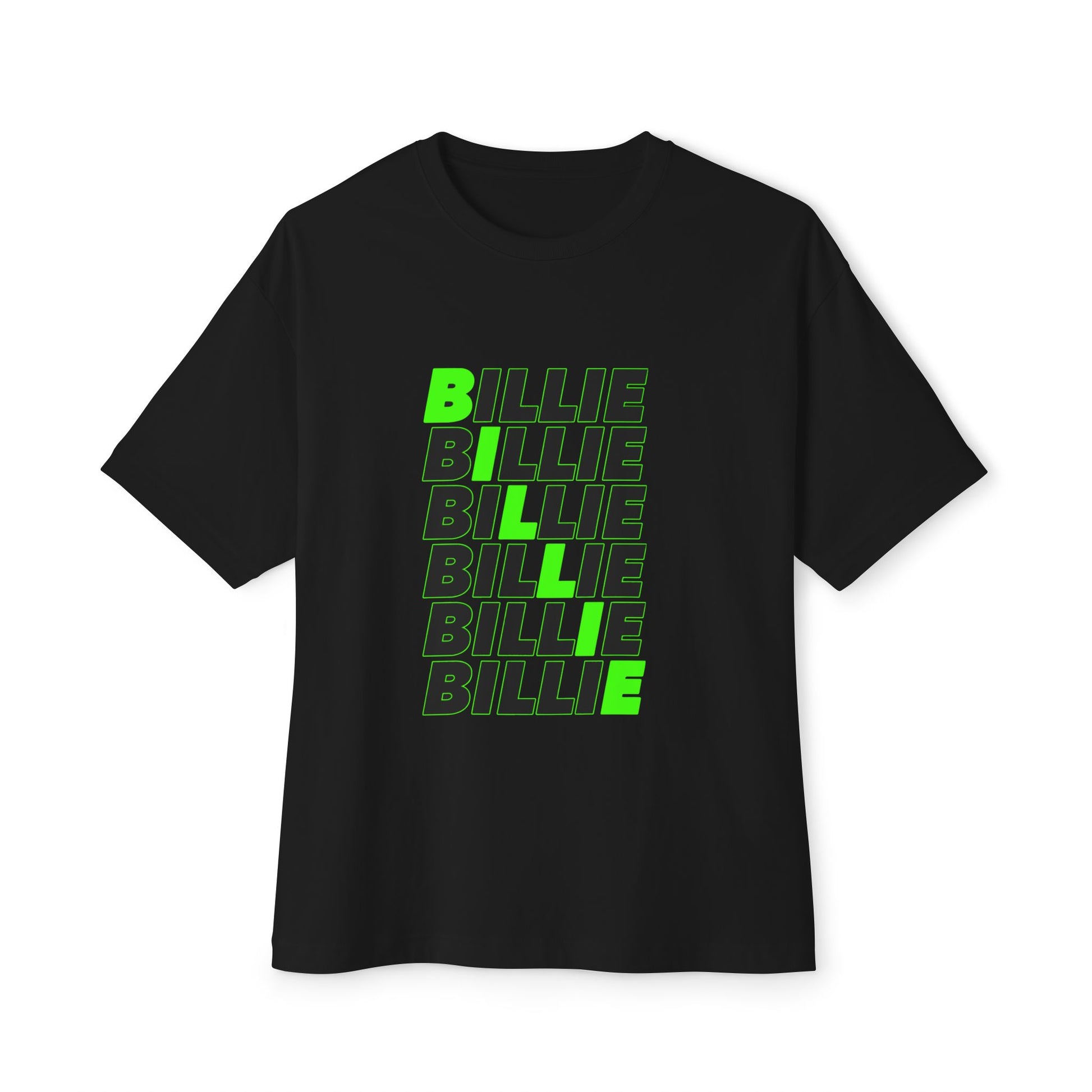 Billie Eilish Inspired Oversized T-Shirt – Minimal Block Statement Edition Printify