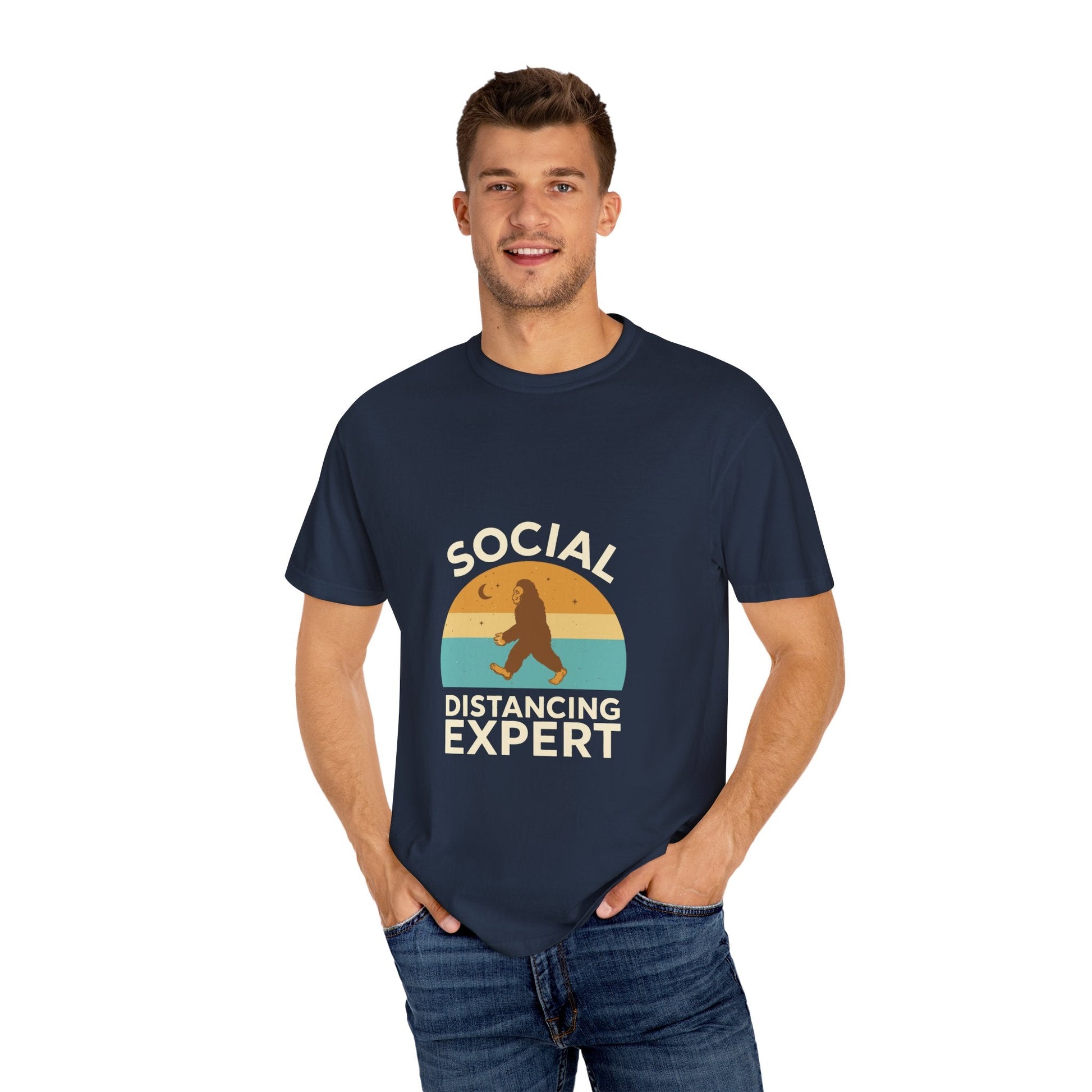 Dyed T-shirt – Snazzy Social Distance Edition Printify