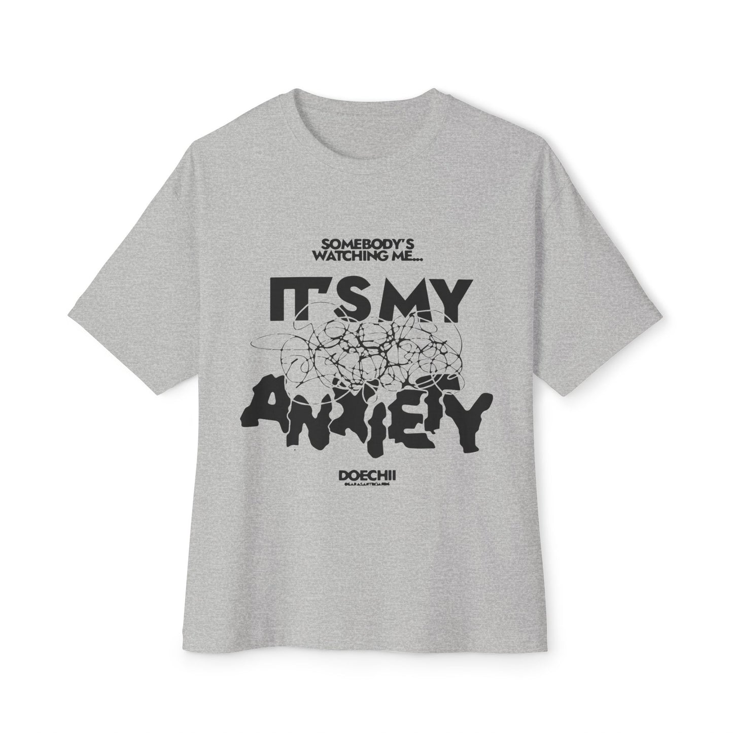 Block Font Quote Unisex Oversized Boxy Tee - snazzymerch