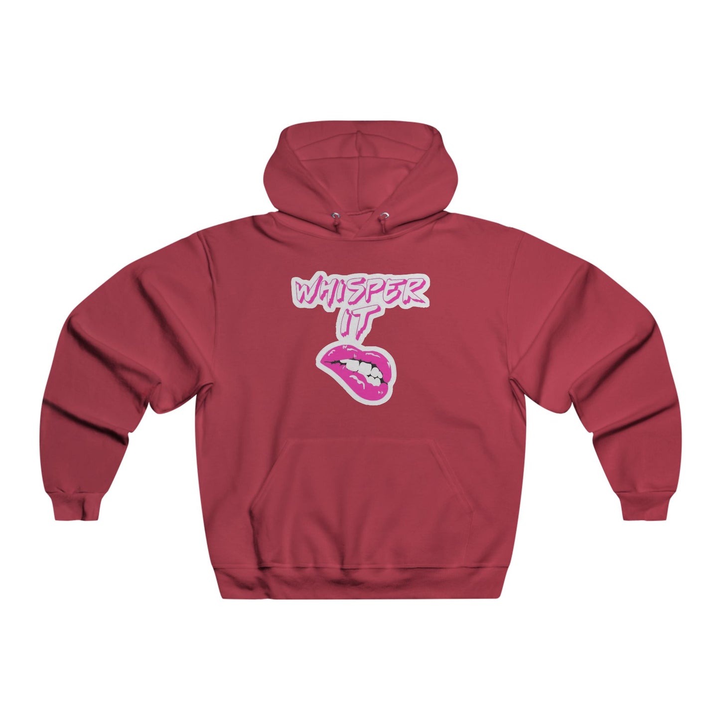 Whisper Lips Men's NUBLEND® Hooded Sweatshirt - snazzymerch