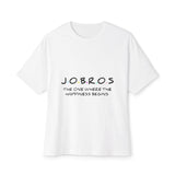 Classic Embroidered Unisex Oversized Boxy Tee - snazzymerch