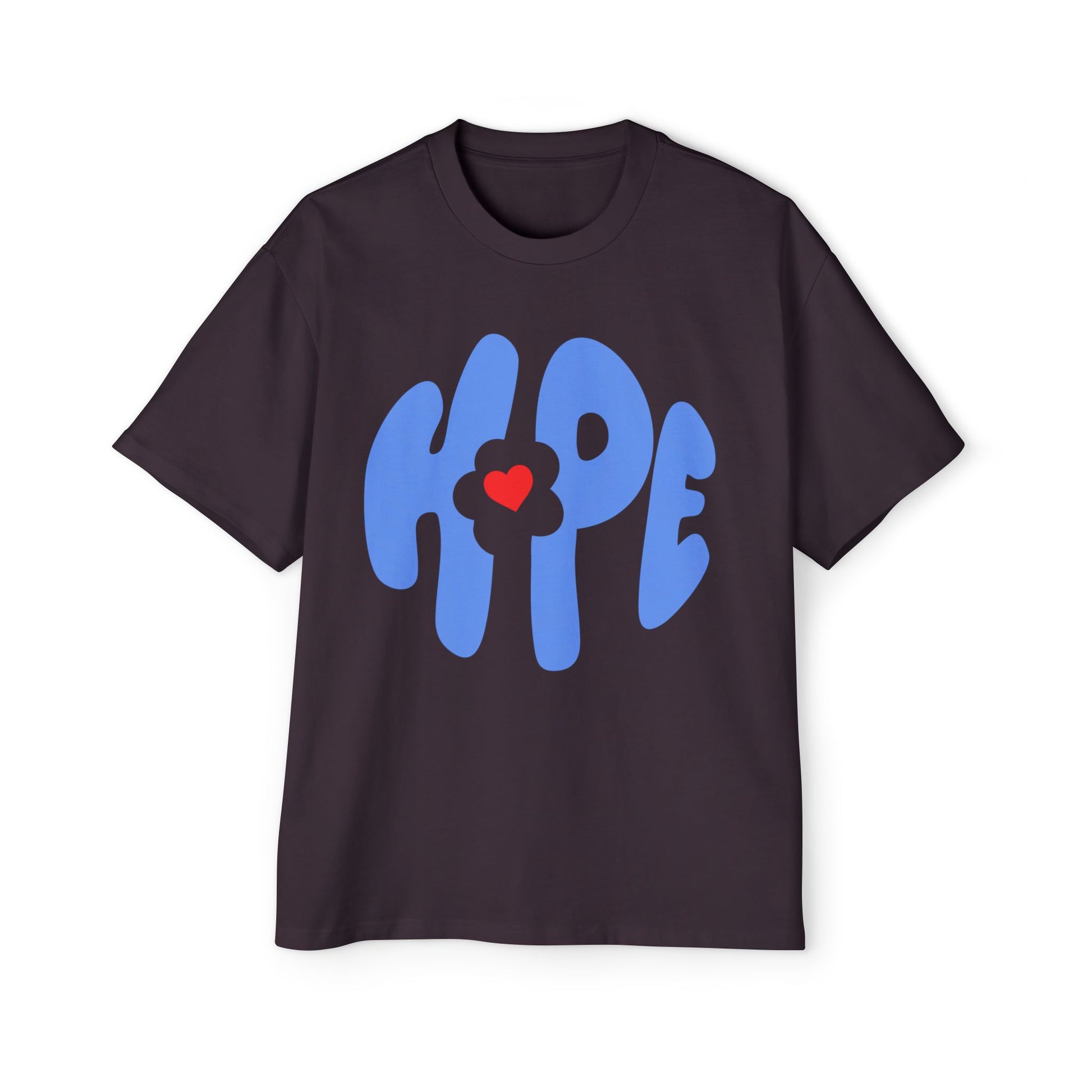 Heart of Hope Retro Men's Heavy Oversized Tee - snazzymerch