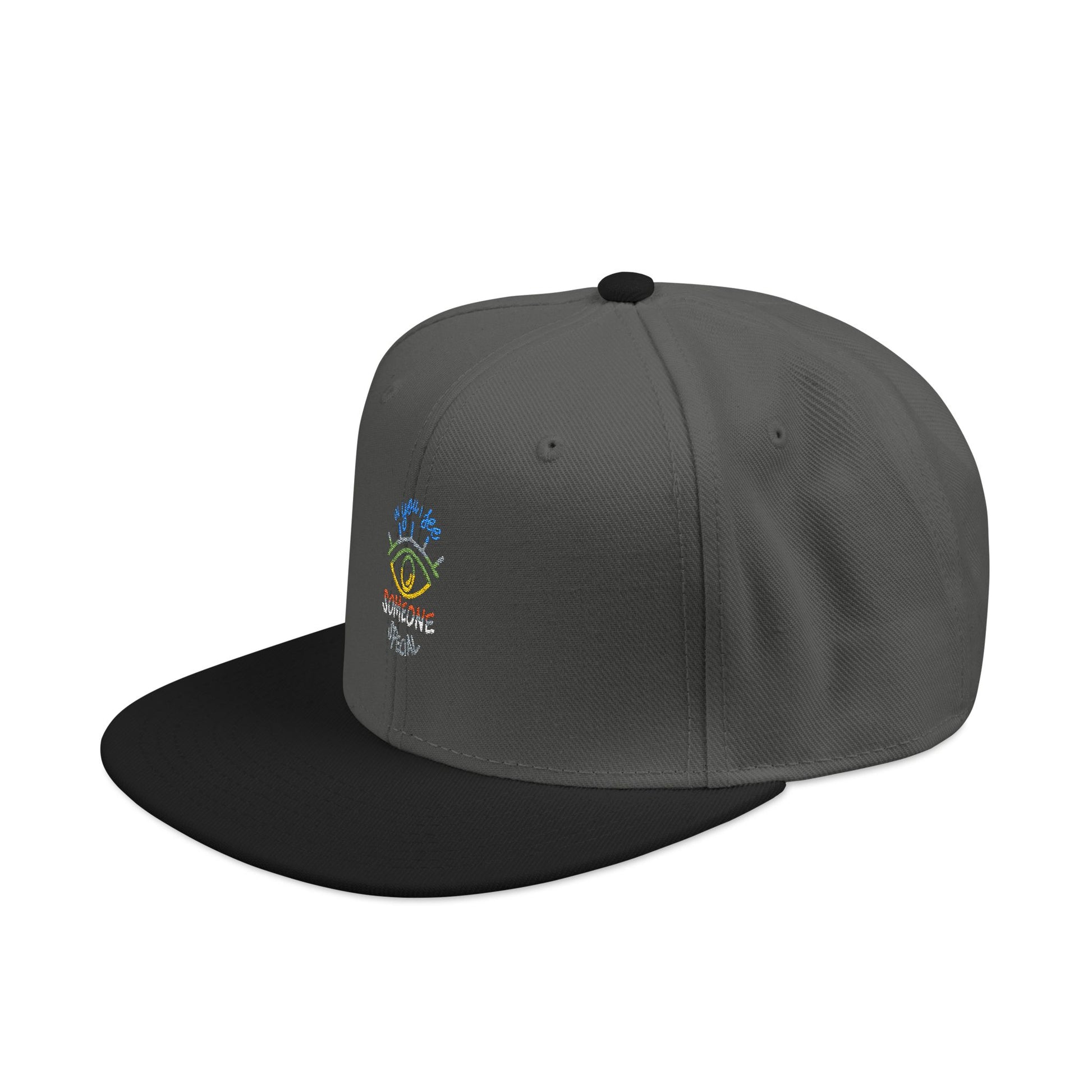 Vibrant Eye and Text Snapback cap Printify